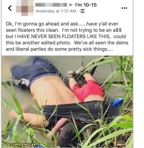 dragginflyy's tweet photo. This is from the secret FB group of the border patrol agents. Disgusting. First and foremost, these are human beings. I'm furious and heartbroken. https://t.co/ND967lxJkI