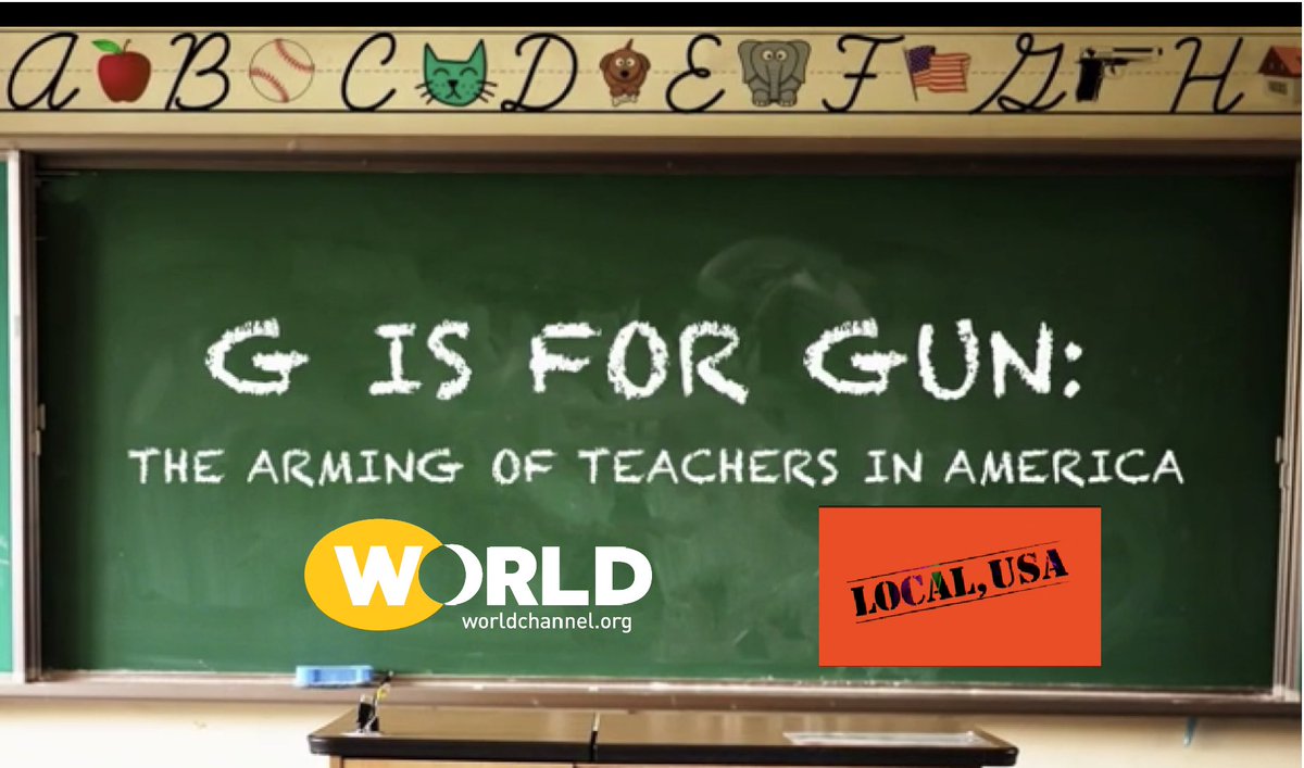 chrishast's tweet image. “G is for Gun: The Arming of Teachers in America” now streaming at @worldchannel worldchannel.org/episode/lusa-g… #LocalUSA #WORLDChannel #guncontrol #democracy #america #Election2020