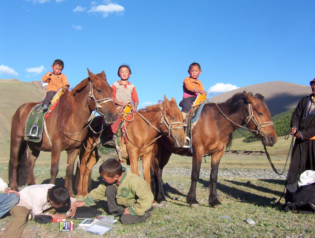 Children of herders living and working in the Khangai Nuruu National Park, Mongolia. 

#Mongolia #adventure #travel #herders #nomadlife #journey #horsetrek