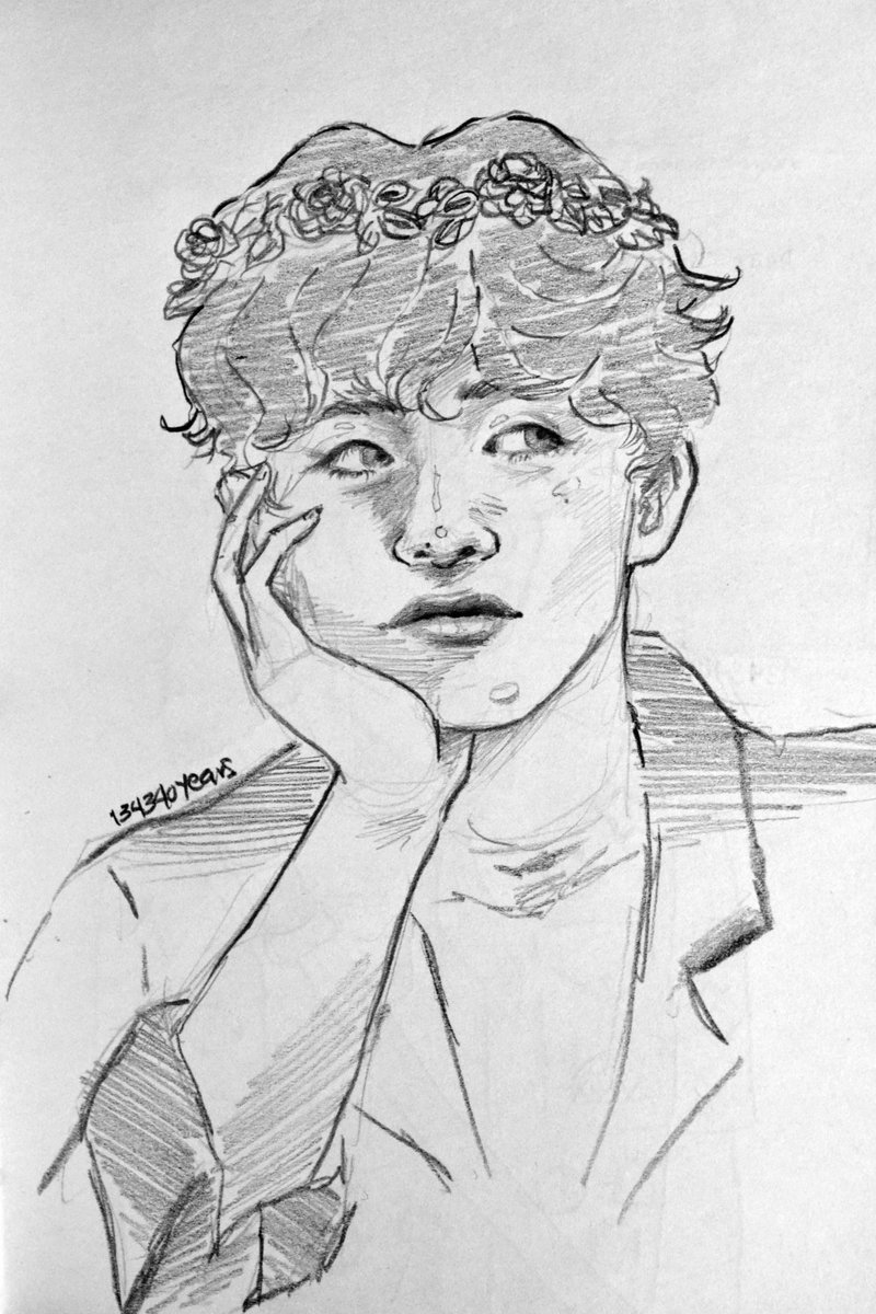 20190601 / day 152i'm literally a month late, but in this week i hope to be back on track. i need to.meanwhile, i drew this precious boy #btsfanart  @BTS_twt