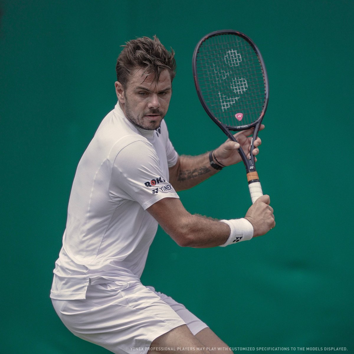 chda7777's tweet image. Fabulous photo! 🎾👀👌 #FullFocus #DeepConcentration #BestBackhandEver #Wawrinka #Wimbledon 🌱 (pic via @Yonex_tennis )