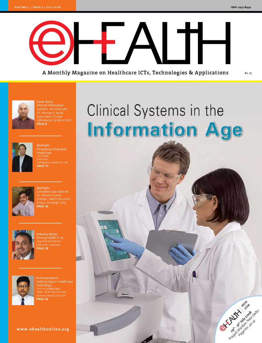 ehealthonline's tweet photo. Clinical systems in the Information Age
#Throwback @ehealthonline #July2008
Magazine Url: https://t.co/Ykgb9gol7I
Download Url: https://t.co/ifTAa09cxg https://t.co/ZnmvCzvfzd