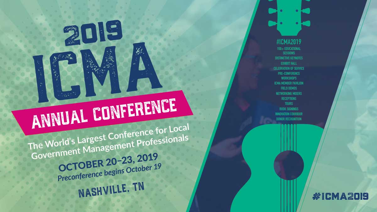 srscott08's tweet photo. Attend #ICMA2019 and join other #localgov professionals responsible for making their communities a better place to live, work &amp; play. Learn what works, what doesn't and identify solutions and approaches to transform your #community. Register today at https://t.co/uVuO1ByToA https://t.co/LlaIVYVeS0