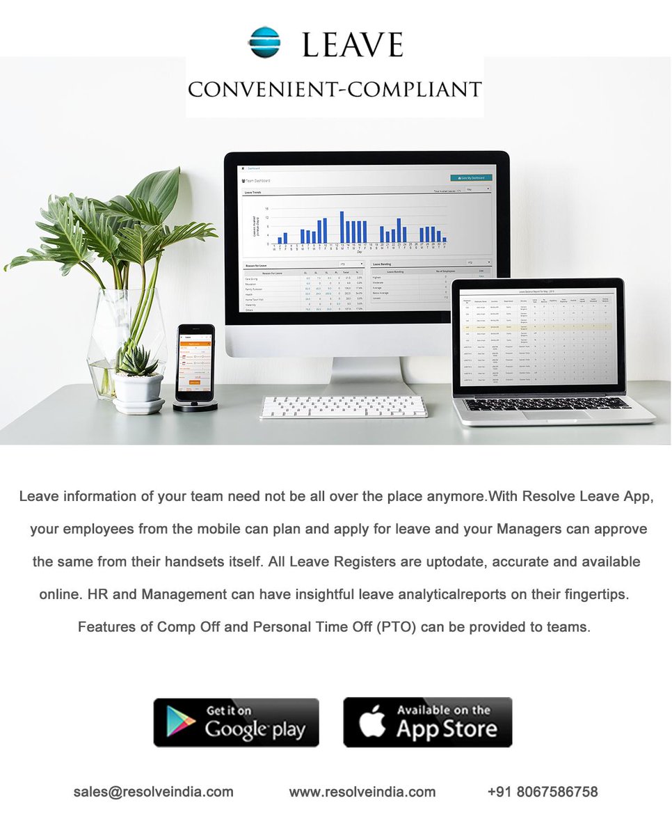 ResolveBusiness's tweet photo. Leave Management System https://t.co/BaEYSvctiL