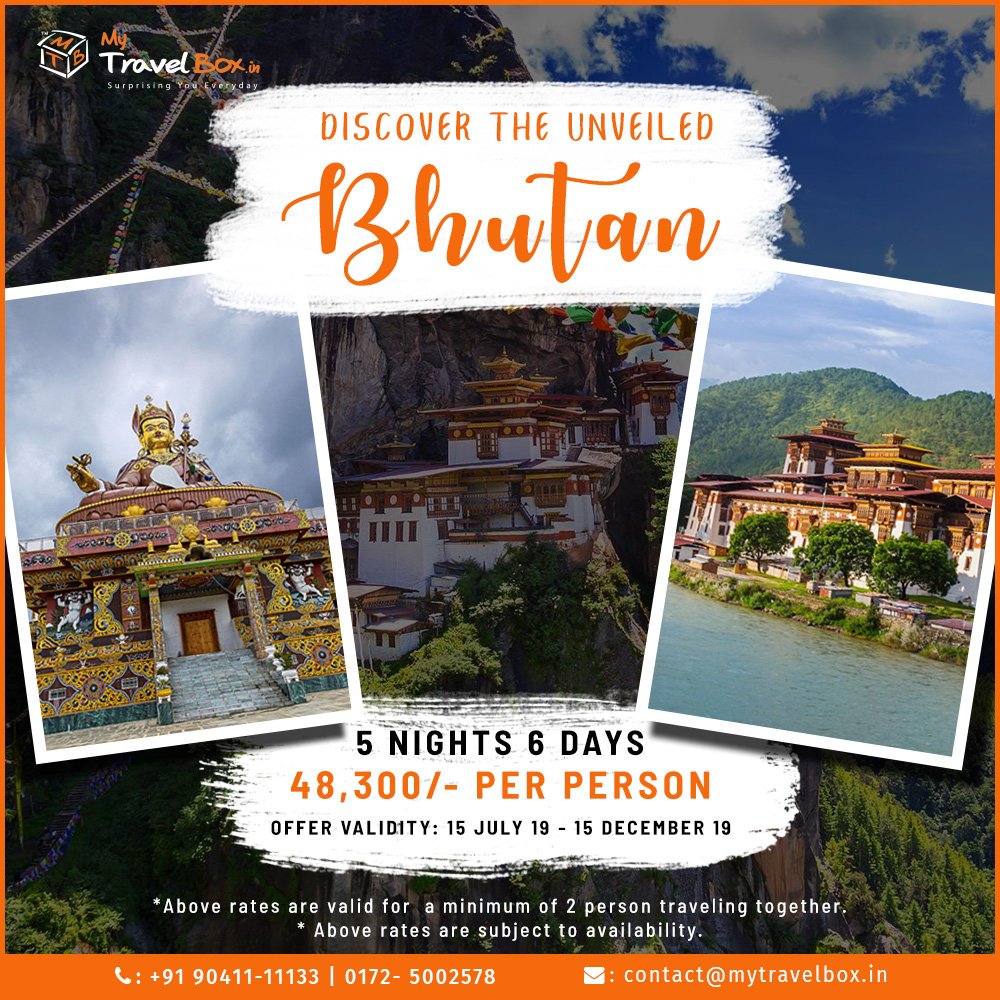 Grab on to this limited time offer and enjoy your tour to Bhutan!!
#mtb #mytravelbox #bhutan #travelbhutan #bhutantravel #himalayas #traveldeal #himalayankingdom #travelenthusiasts #asiatravel #southasiantravel #explorebhutan #visitbhutan2019 #visitbhutan