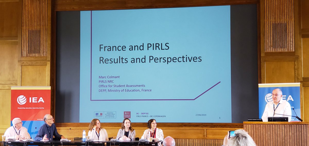 TIMSSandPIRLS's tweet photo. .@bclynchschool's Drs. Mullis, Martin, & @bgfishbein present at our #IEAIRC plenary panel, Perspective on #PIRLS and #ePIRLS 2016, in Copenghagen. #EdResearch https://t.co/M6EwWnlFHs
