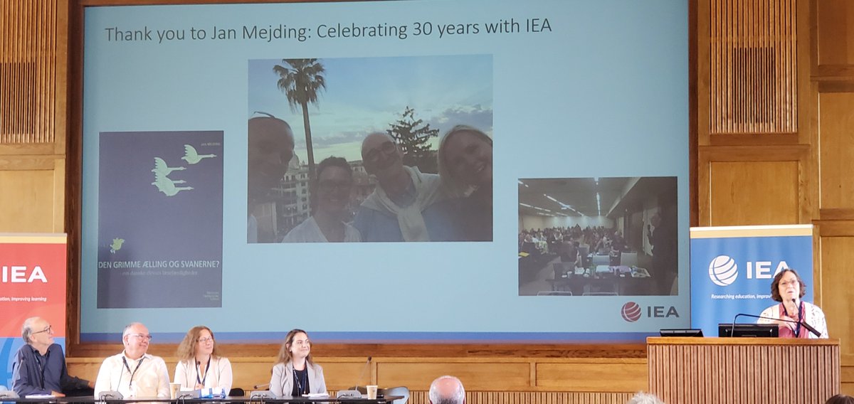 TIMSSandPIRLS's tweet photo. .@bclynchschool's Drs. Mullis, Martin, & @bgfishbein present at our #IEAIRC plenary panel, Perspective on #PIRLS and #ePIRLS 2016, in Copenghagen. #EdResearch https://t.co/M6EwWnlFHs