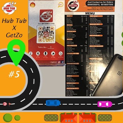 imgetzo's tweet photo. A good collaboration pushes the boundaries of both partners. New Collaboration, now just SIT - SCAN - ORDER.

@ Hub Tub Cafe ( Mayur Vihar Phase -2 )

#getzo #getinzone #greatstart #getstarted #hubtub #cafehubtub #cafejunk #hippiebusworldstreetfood #goosebumpscafe https://t.co/TcmberYSTb