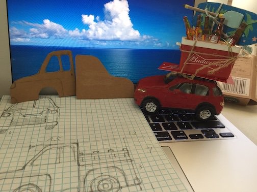 BlucoMiniature's tweet photo. I'm gonna make an #oldpickuptruck of #miniature from #cardboard . https://t.co/UIHze616Wq