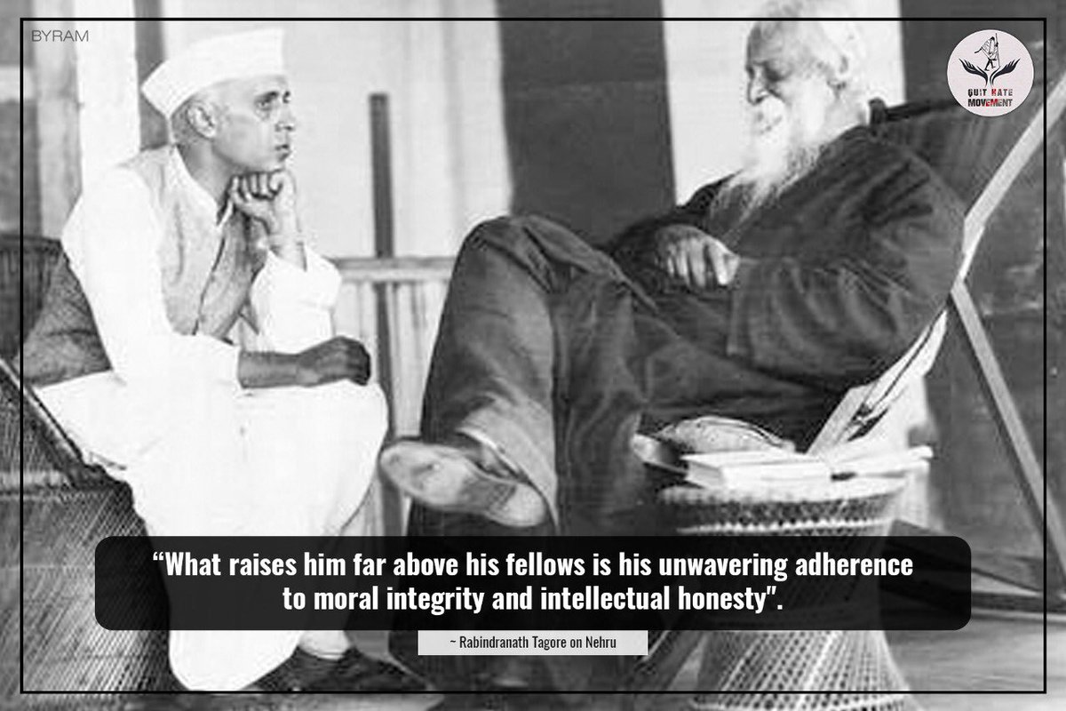 QuitMovement's tweet image. Tagore had always stressed that unity in diversity was the only possible way for India’s national integration. Unity in diversity was the foundation of the Nehru policy in domestic and external affairs.