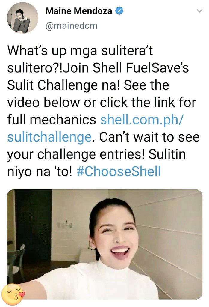 tarcez0814's tweet photo. @mainedcm Tweet #ChooseShell #MaineShellSulitChallenge #ALDUBLoveIsLove #ALDUBxADNPassionateStill #HelloLoveGoodbye #AVELXALDENAUGUST Maine https://t.co/arWvej0ukw
