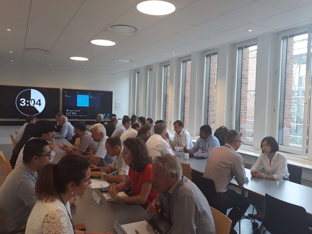 INFRASTAR_ITN's tweet photo. Back to the 3rd @EUSciComm @MSCActions @INFRASTAR_ITN  #ImplementationDay @COWIdk. Time to share knowledge and discuss #Industries #Academia -> Speed networking. https://t.co/evsN843cxT