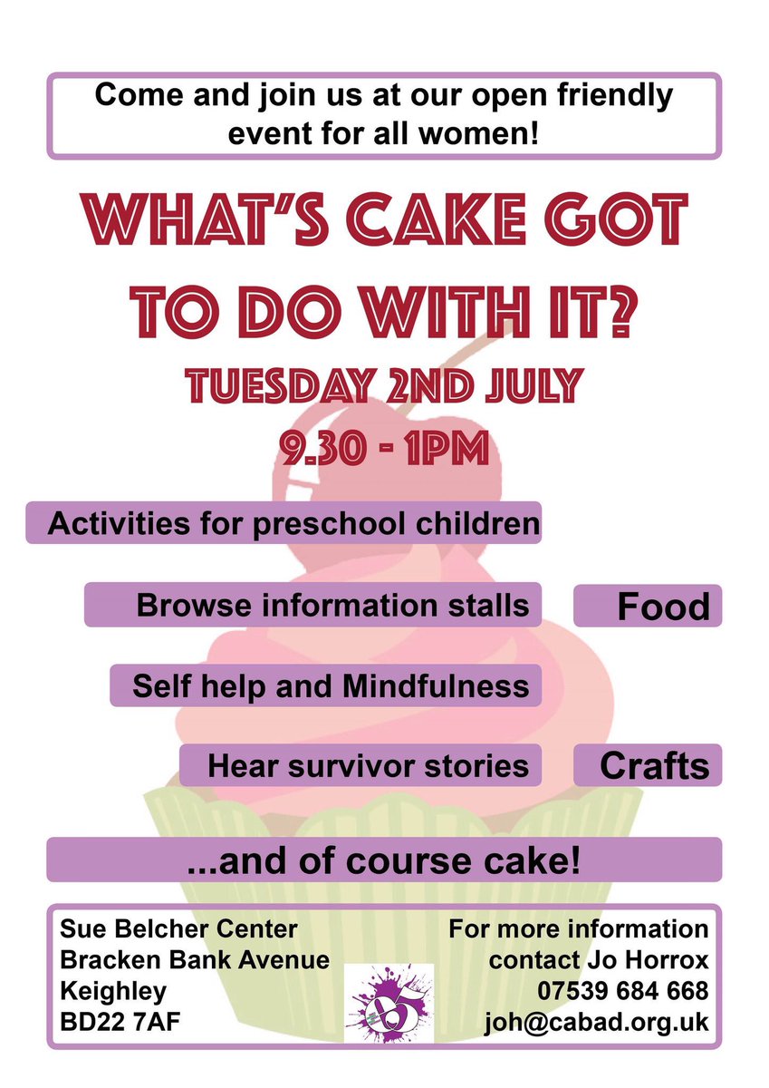 This morning at Sue Belcher Centre, Bracken Bank a whole morning of talks, workshops, activities and CAKE!