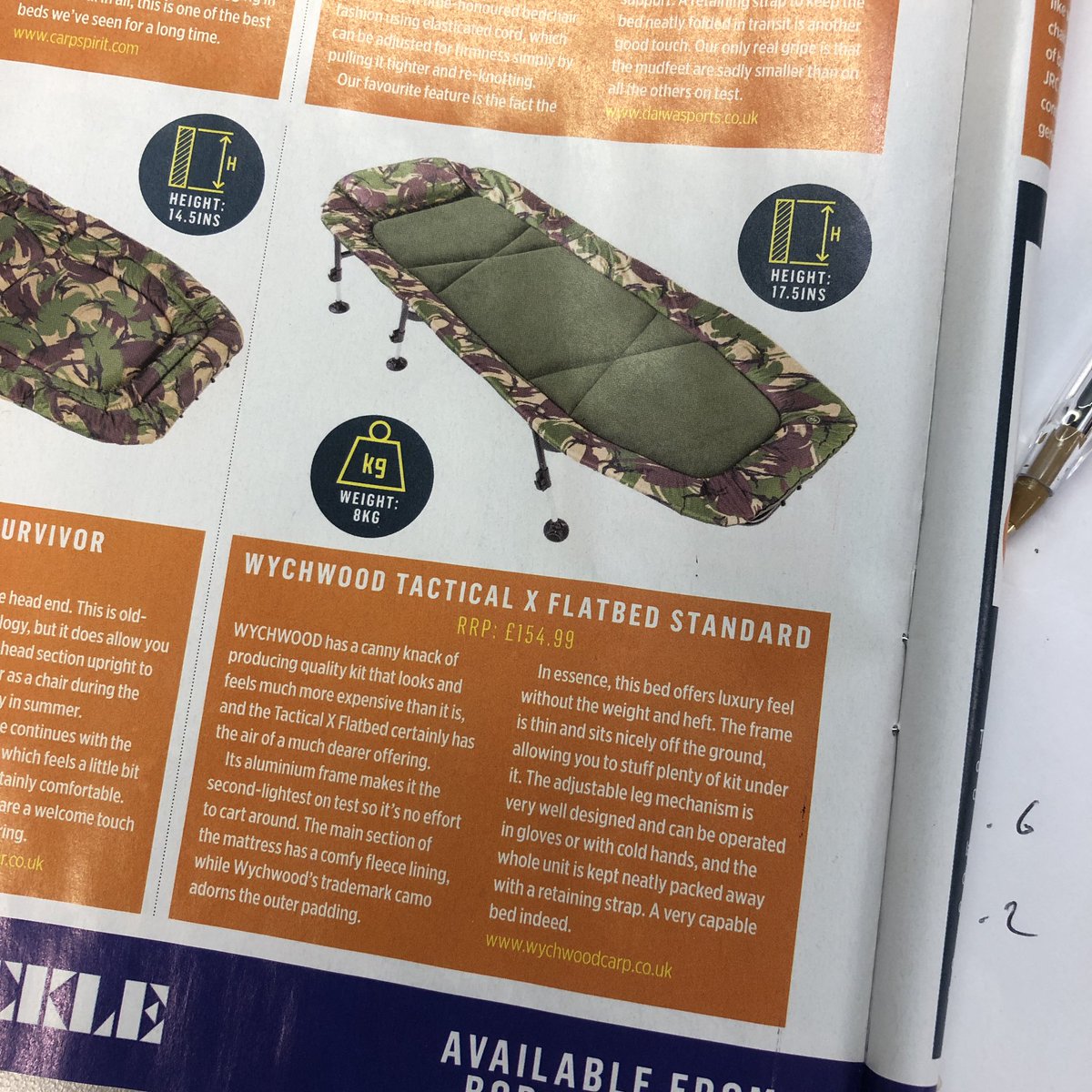 Latest <a href="/carpfeed/">|               Carpfeed.com                |</a> just landed featuring a great summary of our #Tactical X bedchair - one of the best pound-for-pound bits of carpy furniture there is #teamwychwood #wellcarpy