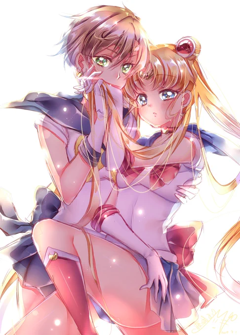 はるうさ(*'ω`*)?うさはる目指して描いてたのにいつの間にか逆になってた…
#セラムンイラスト部 