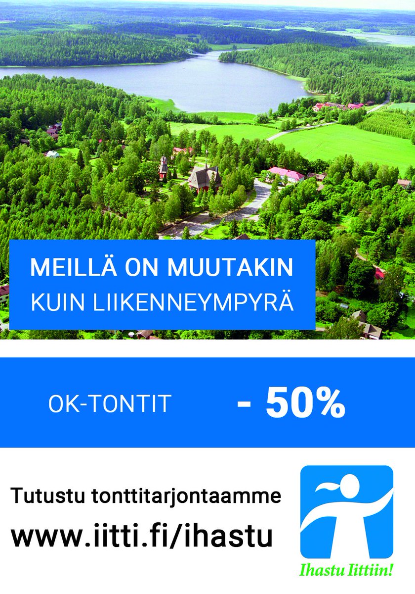 Löytyisikö myös sinulle koti Iitistä? iitti.fi/ihastu  #iitinkunta #iitti #tontit #kotiiitistä #ihastu #meilläonmuutakinkuinliikenneympyrä