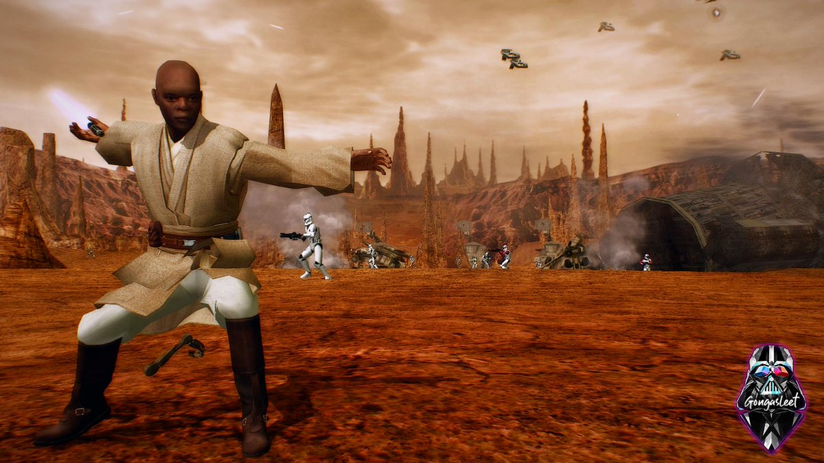 gongasleet's tweet photo. Star Wars Battlefront II 2015 | Realistic: Geonosis | Twice the Vader, Double the fall
#StarWars #Battlefront2Classic https://t.co/Q0D8R7OZDh