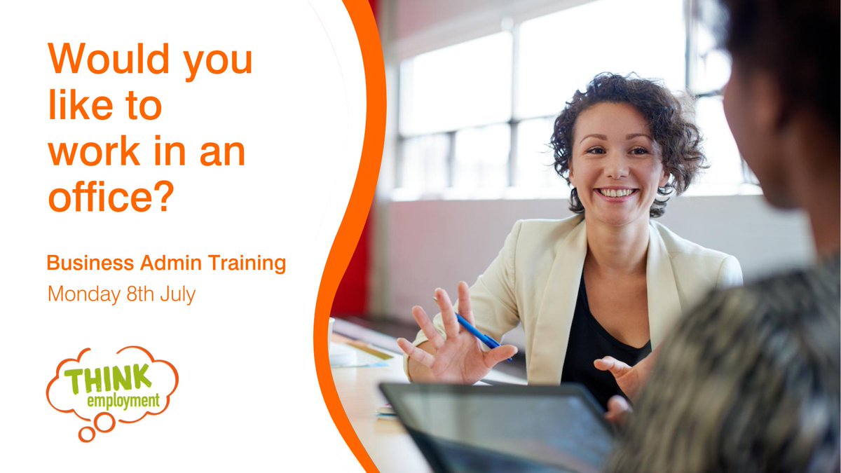 T_Employment's tweet photo. Would you like an #Admin job?
Boost your chances by signing up for our free 1-week course that starts next week!
Gain new sector-based skills and a Level 1 qualification to add to your CV.
Call 0113 880 0626 or DM for info! #WeAreClosingTheGap #ThinkEmployment https://t.co/8D7OwldIoi