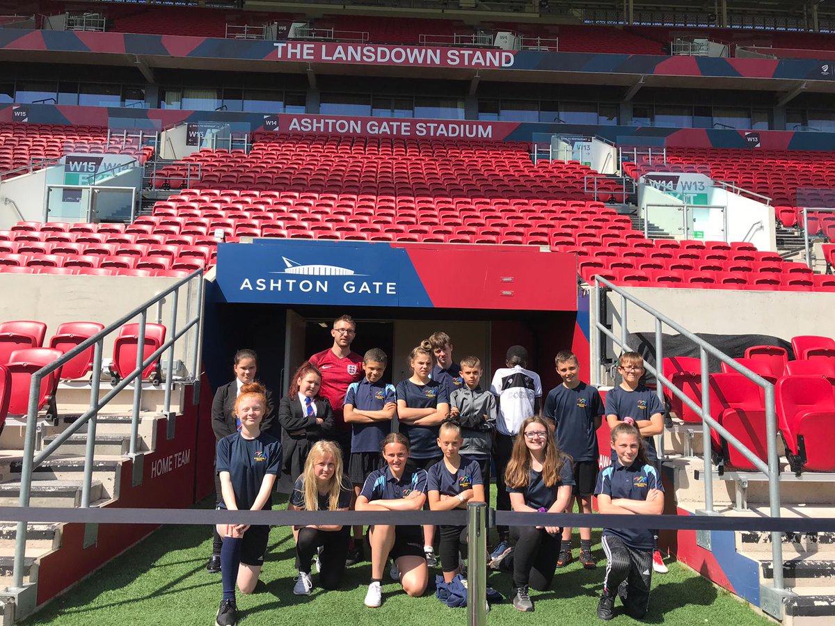 BSFound's tweet photo. 🏟️ Great to welcome @Bristol_BLC to @ashtongatestad today for a tour of the stadium. https://t.co/JDIWtgK8lC