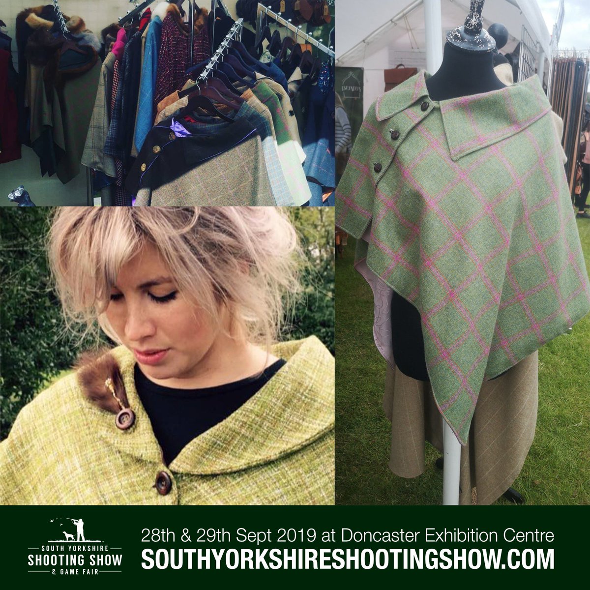 We're pleased to welcome La Fille Rouge to our ever growing list of clothing exhibitors! She writes... "I am an independent tailor making bespoke and unique clothing, mainly capes and coats, for the discerning individual. I use only the highest quality 100% wool tweed."