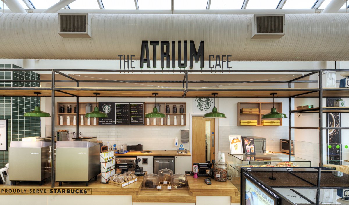 BenchmarkBDL's tweet photo. We've worked with @bournemouthuni to design, plan and build a number of catering facilities. The Atrium Cafe is just one – but they all came out looking equally great! https://t.co/3DW2xKZGct