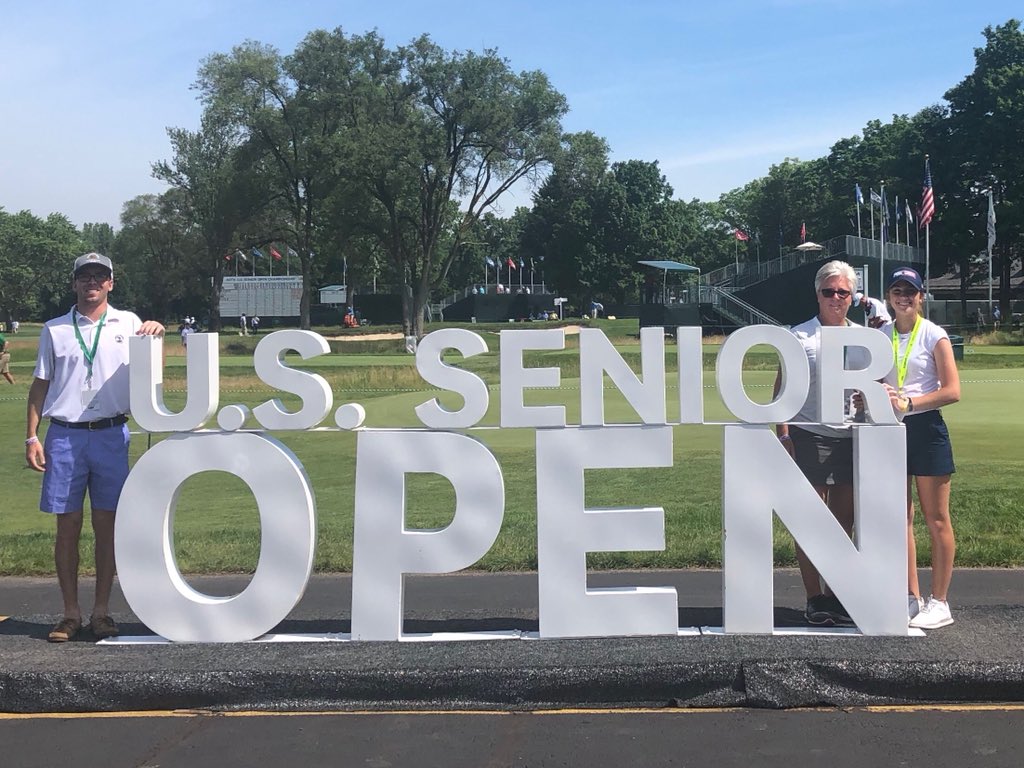 Shout out to @WarrenGCatND @USGA @FS1 for putting on a great US Senior Open and showcasing our championship golf course and beautiful campus! ☘️#golrish