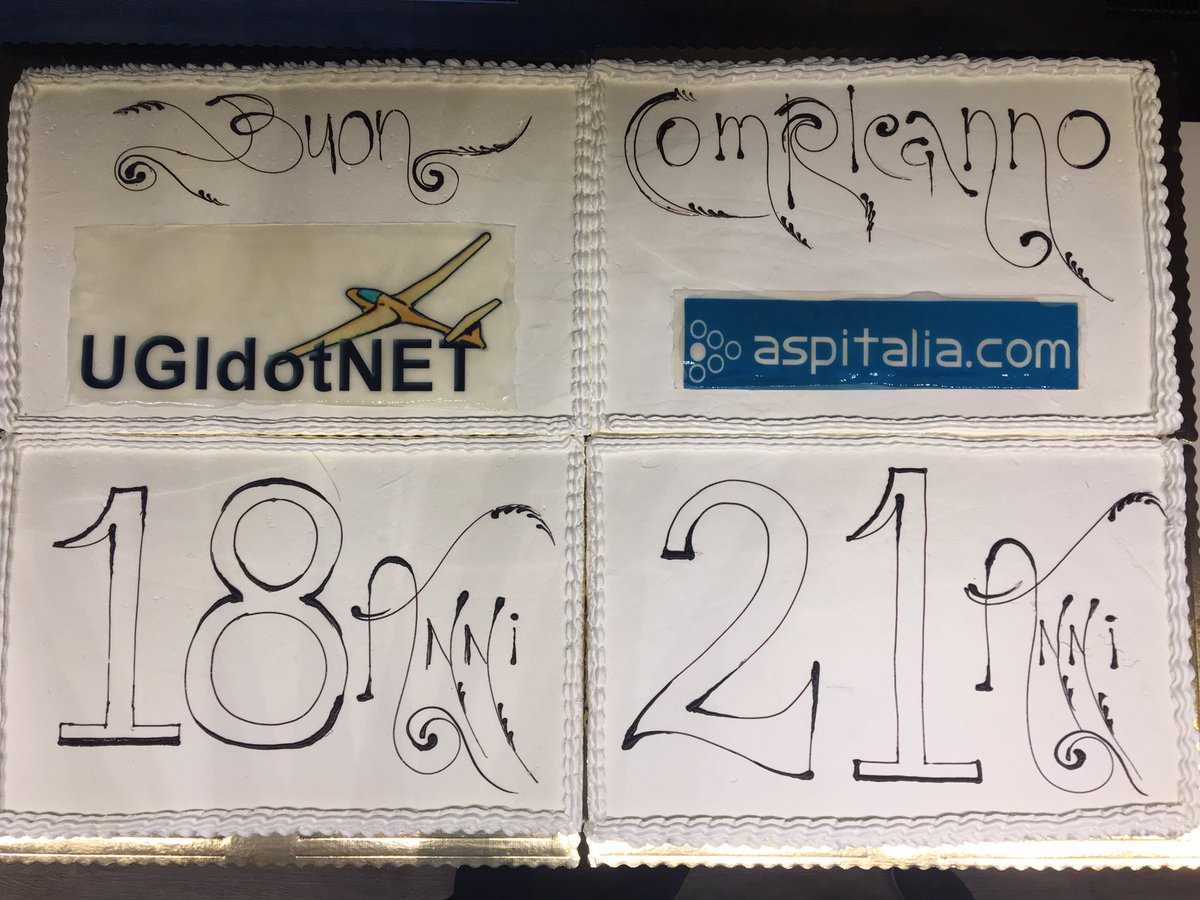 dbochicchio's tweet photo. Buon compleanno @aspitalia @ugidotnet @CommunityDaysIt #cdays19 https://t.co/FxBDlFdl0x