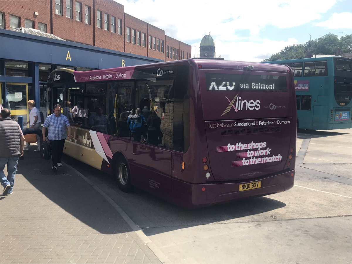 darloscott's tweet image. Trying out the @gonortheast #Xlines X20 over to Sunderland next with the smartly branded @Optaregroup Solo’s. Good to see the bus station so busy today and also managed to catch Arriva’s branded E200 👍