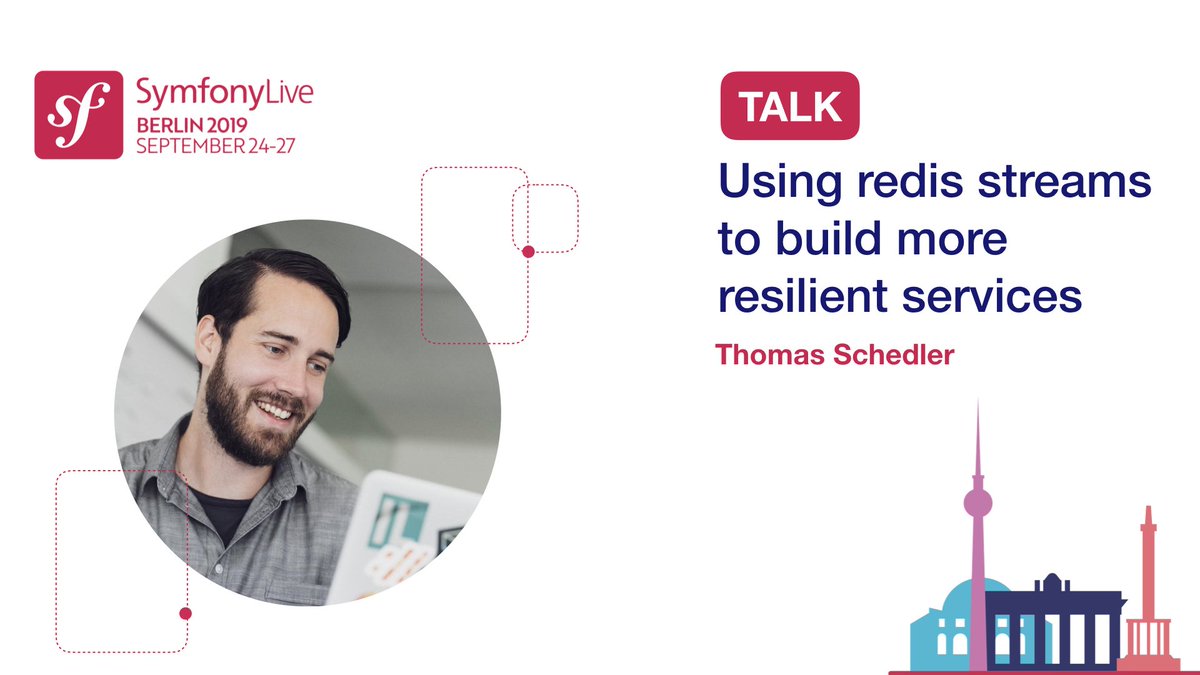 QOSSMIC's tweet photo. In seinem Talk stellt Thomas Schedler alias @chirimoya die Datenbank Redis vor, zeigt deren Streams und erklärt, wie diese Redis Streams helfen, fehlertolerante und skalierbare Services zu bauen. Super spannendes Thema! #Symfony_Live #Symfony #php https://t.co/gJWSU9q9em https://t.co/dSuvcXmjB3