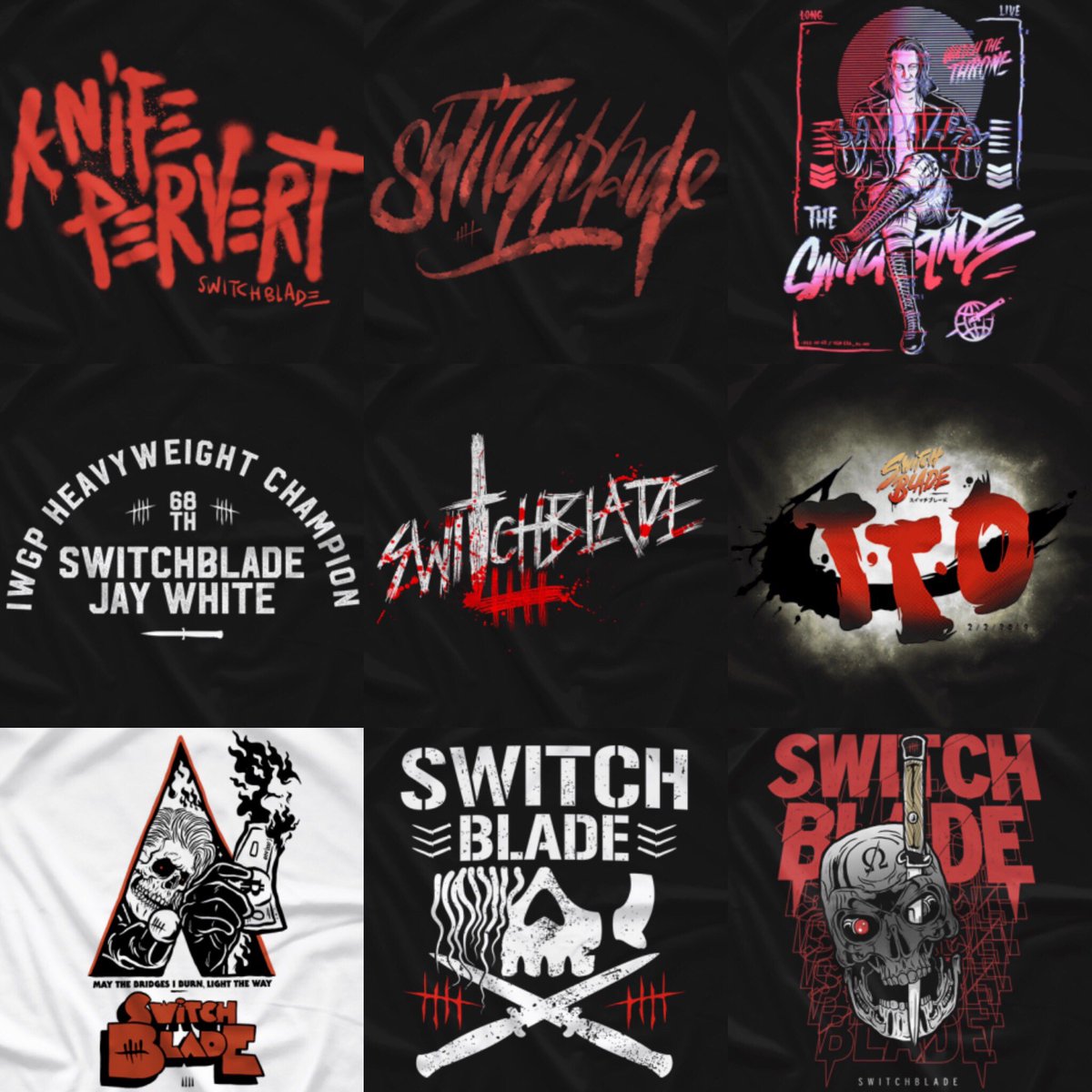 switchblade jay white shirt