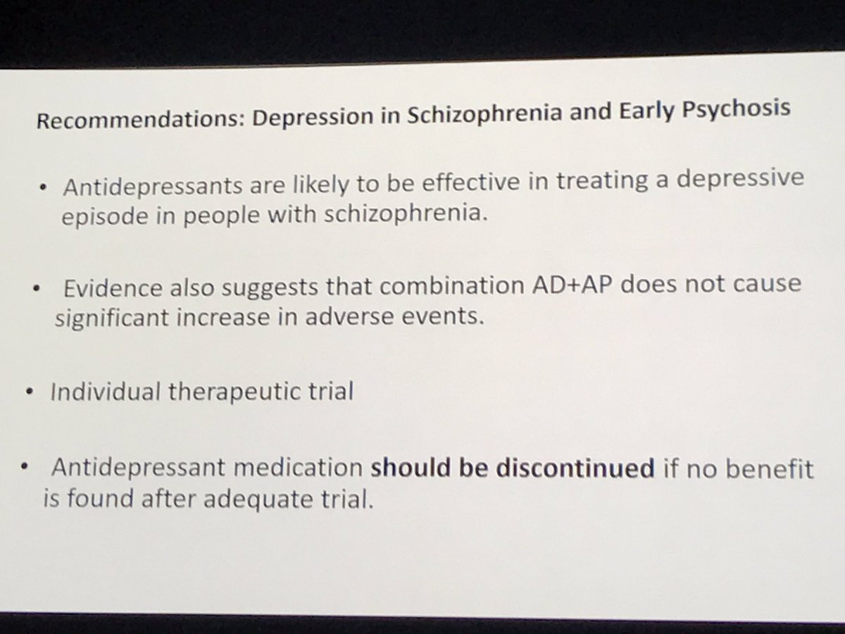 dr_pratimasingh's tweet photo. Dr Rachel Upthegrove reminds not to leave patients on antidepressants if no effect and after an adequate trial #RCPsychIC2019 https://t.co/UU0Y5tdeCd