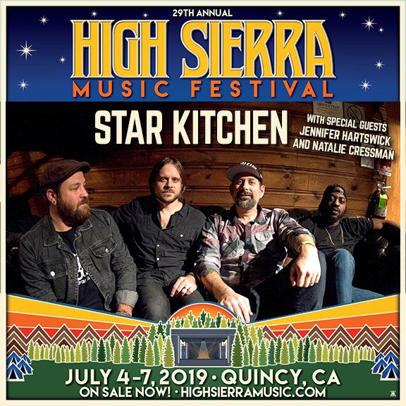 locked and loaded for our west coast debut this week at ⁦<a href="/highsierramusic/">High Sierra Music Festival</a>⁩! ⁦<a href="/StarKitchenBand/">Star Kitchen</a>⁩ always brings 🔥 with some extra cooks in the kitchen — ⁦<a href="/natcressman/">Natalie Cressman</a>⁩ &amp; ⁦<a href="/Jhartswick/">Jennifer Hartswick</a>⁩ will be with us and we just might have one more up our sleeve....⁩