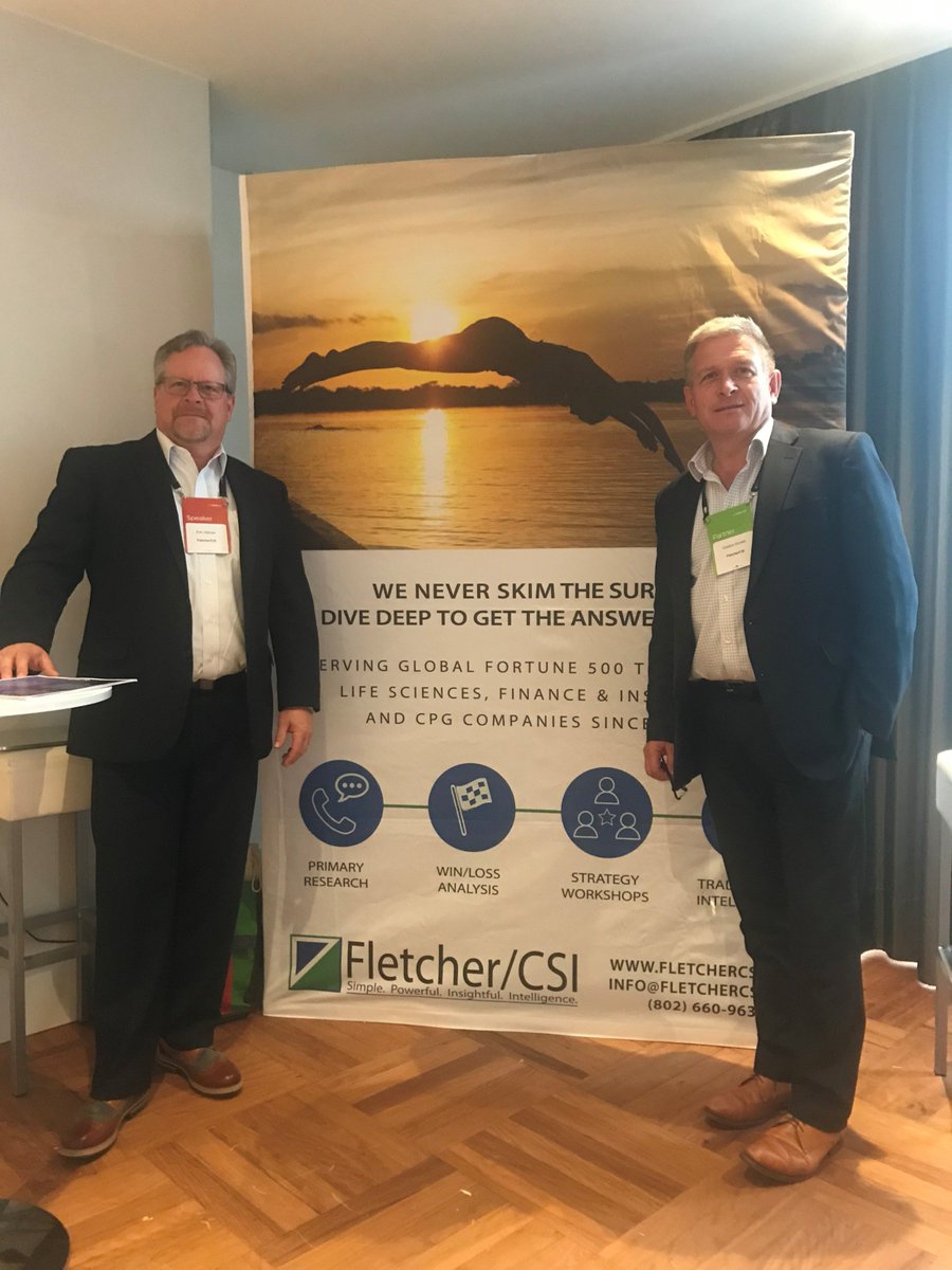 FletcherCSI's tweet photo. It's the last day of #CiMiCON! Stop by booth 8 to learn how Fletcher/CSI can help advance your company through Simple. Powerful. Insightful Intelligence. #CompetitiveIntelligence https://t.co/qP8H0YDEqY