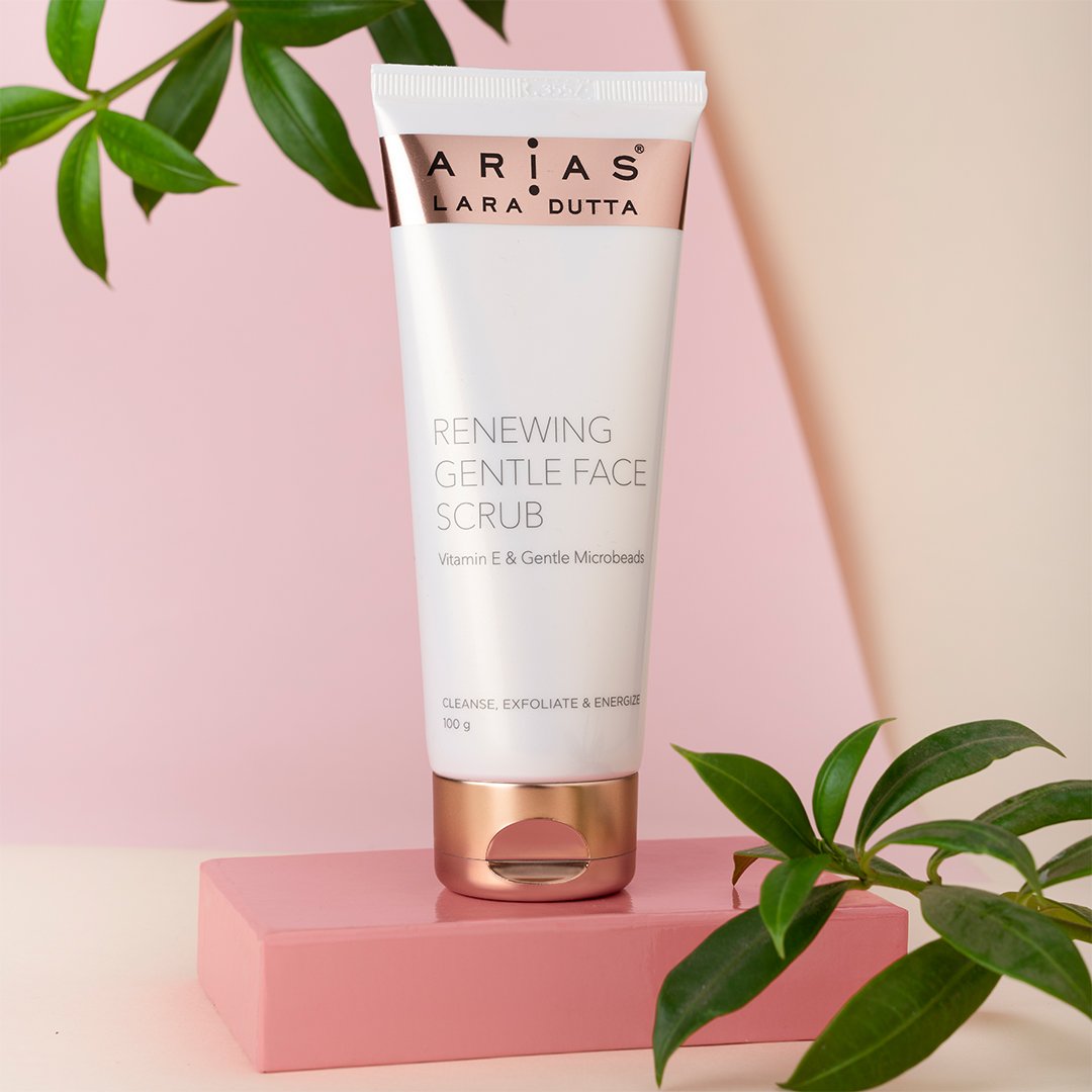 worldofarias's tweet photo. Cleanse, exfoliate and energize your skin every morning with Arias Renewing Gentle Face Scrub, enriched with Vitamin E and Microbeads. Get your tube of dermatologically formulated and tested goodness here: https://t.co/6qsmerJ2Gq 
@amazonIN  
#AriasSkinCare  #Dermatrecommended https://t.co/XCH36h1w8T