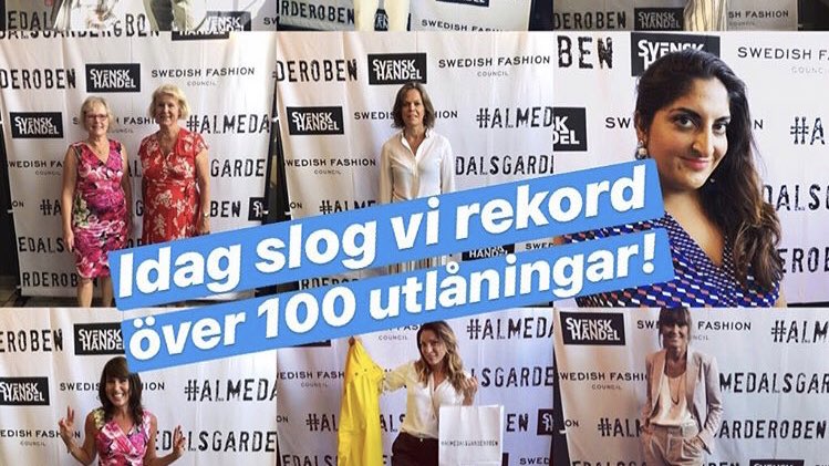 SvenskHandel's tweet photo. HÅLLBARHET HETT I #ALMEDALEN
Vår kära @Almedalsgard har fått en flygande start på veckans 

Igår slog den nytt rekord i antalet utlåningar på en dag. Ta chansen och besök #handelnshus och hitta din nya 👕👗 (Donnersgatan 1) https://t.co/2BzD6JGapS