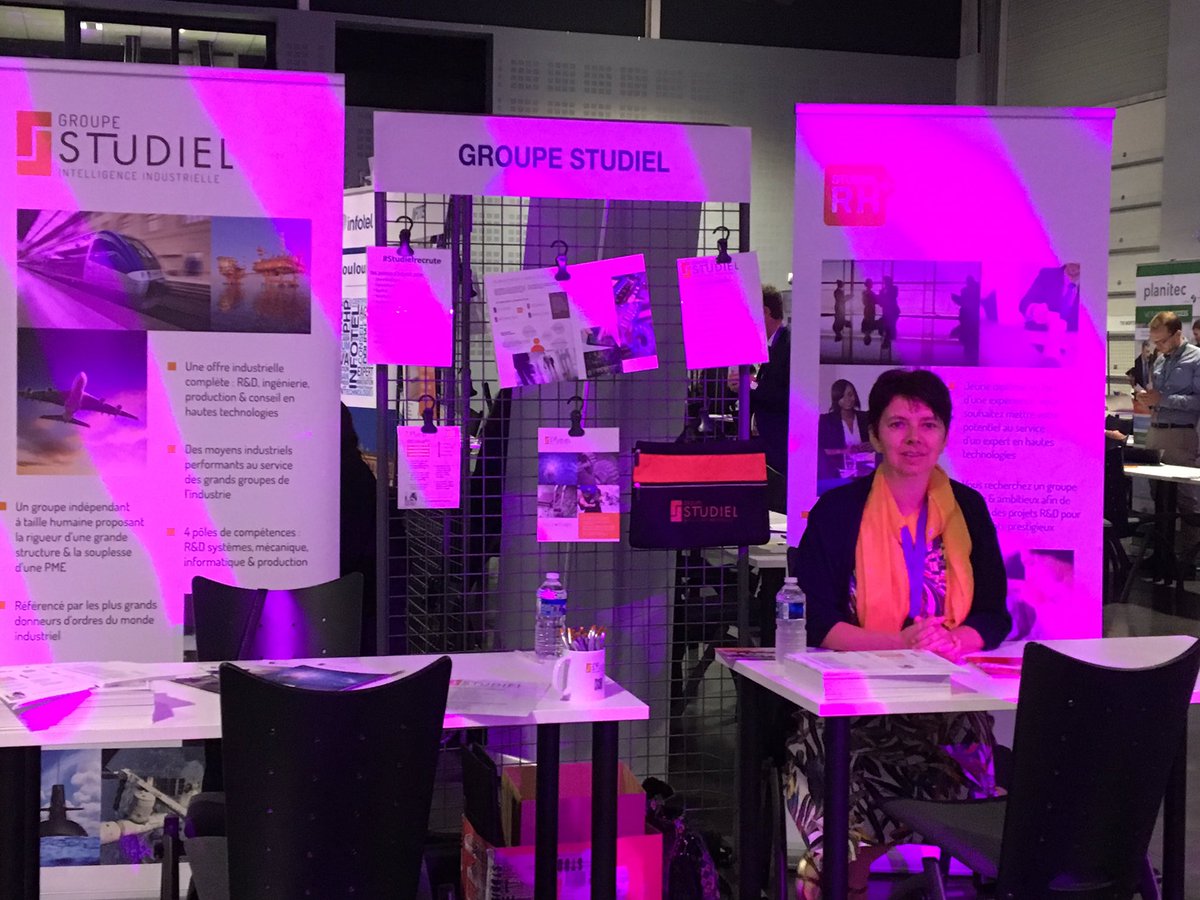 Studielgroup's tweet photo. #actuStudiel: c’est parti pour le forum #CarnetdeVol @Airbus ! Venez à notre rencontre et découvrez nos métiers! https://t.co/9H4O7xYdzD