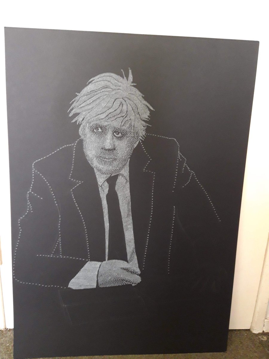 Looking for a title for a fantastic painting by #Stoke artist <a href="/SproodleD/">Sproodle Doodle</a> Suggestions so far What's "Boris Johnson All About?", "Johnson's Interests", "Dotty Johnson". Please send them in &amp; RT! <a href="/mrjamesob/">James O'Brien</a> <a href="/EUStaffs/">EUStaffordshire #Rejoin #FBPE #FBPA</a> <a href="/James_Dart/">James Dart</a> <a href="/MadeleinaKay/">Madeleina Kay 🫐🌺💫</a> <a href="/BBCRadioStoke/">BBC Stoke & Staffordshire</a> <a href="/SOTCulture/">SOTCulture</a> <a href="/ChelsClive/">Clive Lewis ⚫️ #FBPE #RevokeArticle50</a>