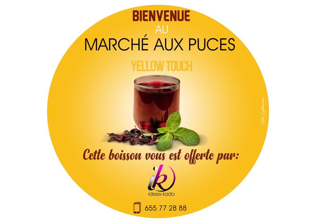 MAP237's tweet photo. Bonjour Famille , dans 4 jours c’est le Marché aux puces. Est ce que vous savez même que un Pass acheté vous y donnera droit à une délicieuse boisson offerte par «#IdeeKdo .?Rendez vous les 06 et 07 juillet au Lycée Polyvalent de Bonaberi. #Yellowtouch #MAP237 #GoodVibesOnly.😊 https://t.co/SPK8rIJ3mh