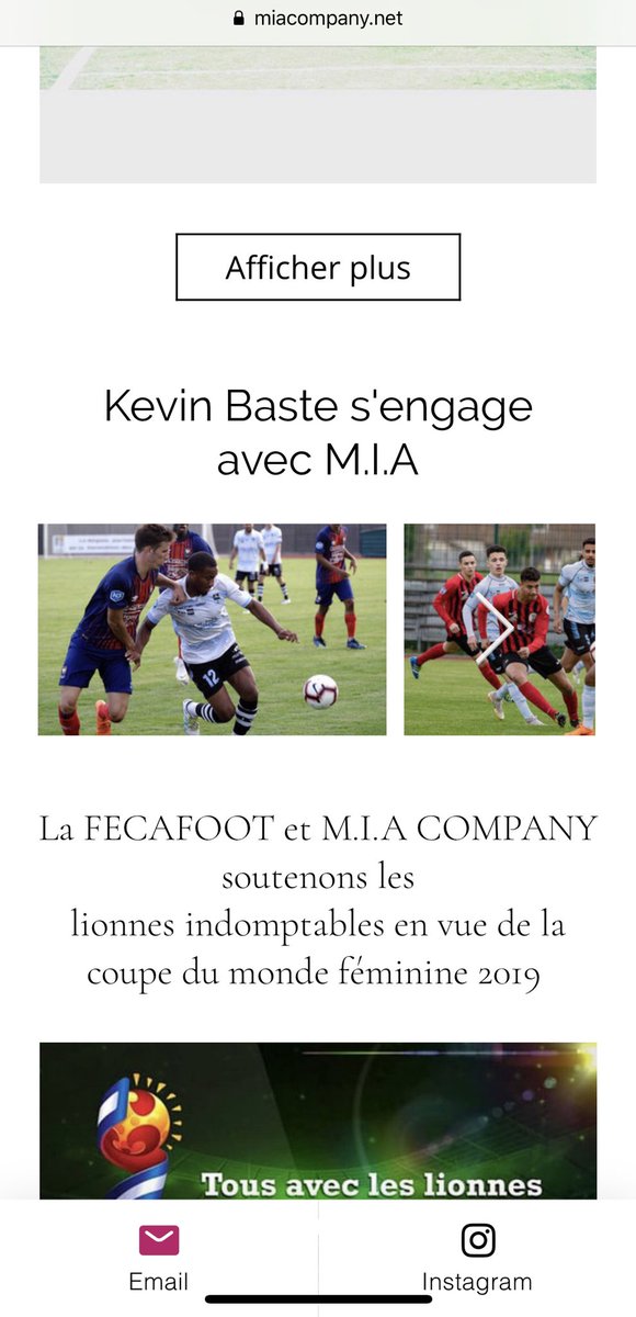 MIA_Company_'s tweet photo. Bonjour à tous, 

Kevin est en actualité sur notre site internet. 

Rendez-vous sur https://t.co/fUCEtpDz0O. 

Pour toute demande (info, Partenariat) merci d’adresser un mail à : info@miacompany.net. 

À très vite https://t.co/Rfu9WeGHaX