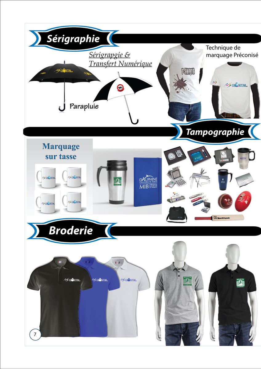 groscom_sarl's tweet photo. GROSCOM s’occupe de votre communication visuelle de A à Z en proposant des gadgets #stylos, #parapluies jusqu'aux #enseignes, #panneaux, #décodebureaux #véhicules tout en vous offrant le meilleur service pour accompagner la #promo de vos activités💯
Contact@groscom.com//693873277 https://t.co/LDHzZP5qoO