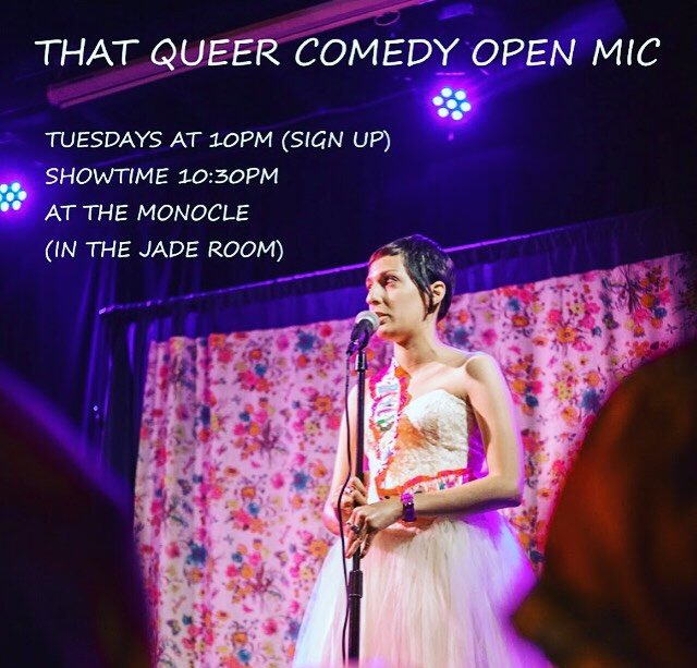 treebranchez's tweet image. Tonight! Weekly Tuesday mic. Everyone gets 5 mins. Anyone can sign up. Priority to queers and women. Sign up at 10pm, usually people come in earlier. There’s a popcorn machine too!