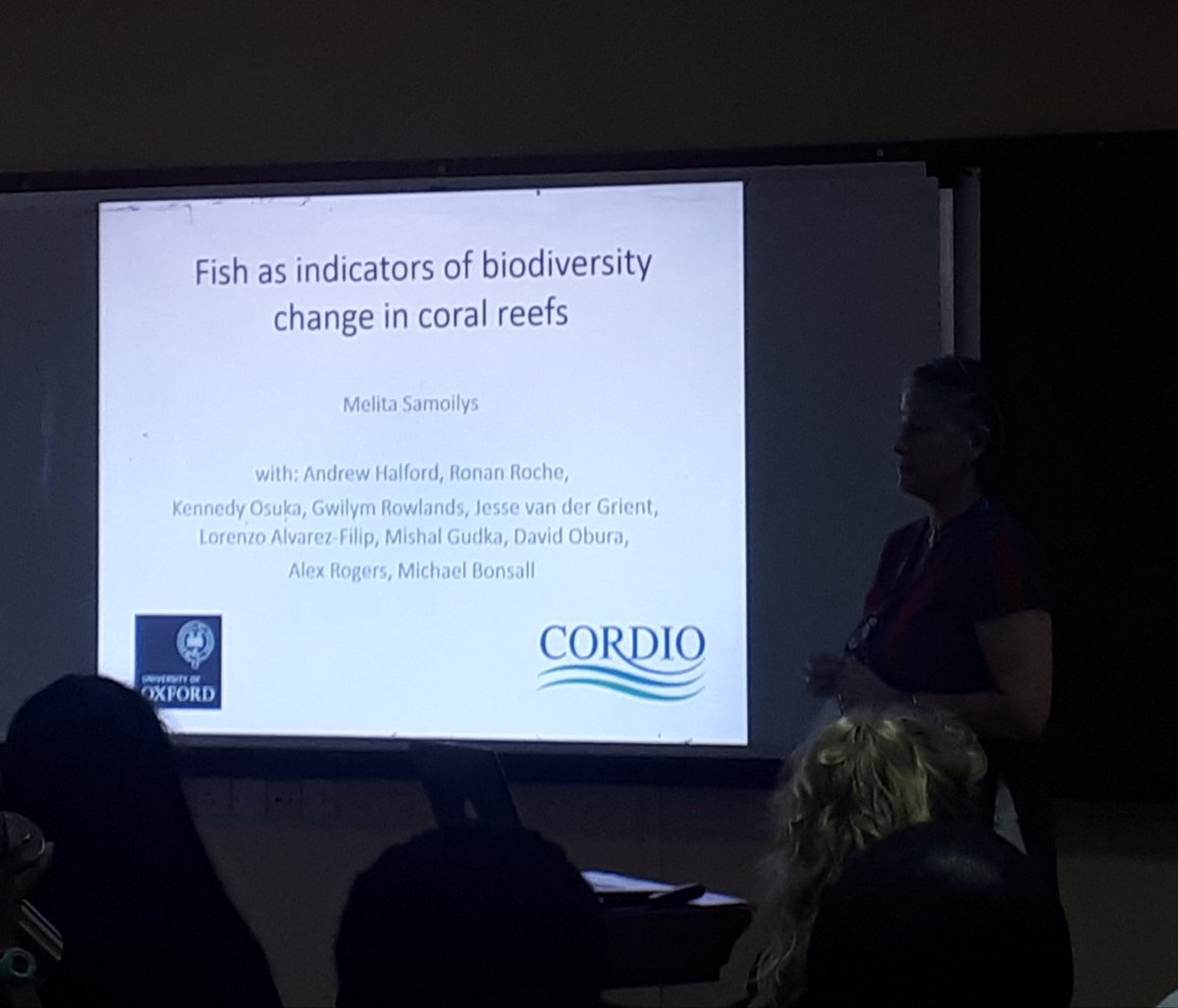 ama_ercilio's tweet image. Our partners at the @OurSeaOurLife @cordioea are well represented by @Samoilys presenting Fishindicators of biodiversity change in coral reefs #wiomsa2019 @wiomsa #wiomsasymposium2019
