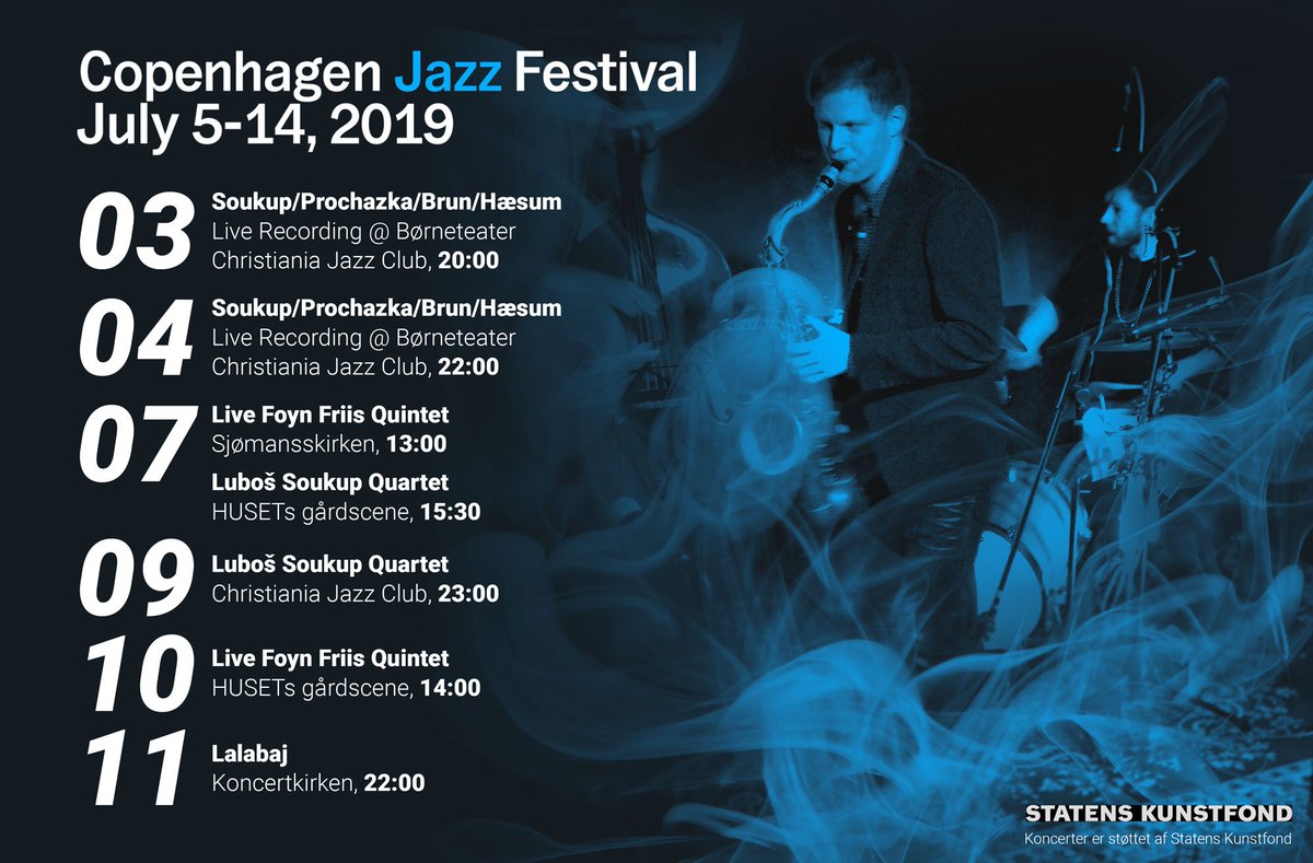 Playing at @cphjazz — @christianiajazz <a href="/HusetKBH/">Huset</a> <a href="/Liveff/">Live Foyn Friis</a> #Lalabaj #jazzfest #jazz #sax #copenhagen #jazzdk #danskJazz <a href="/Jazzigator/">Jazzigator ™</a>