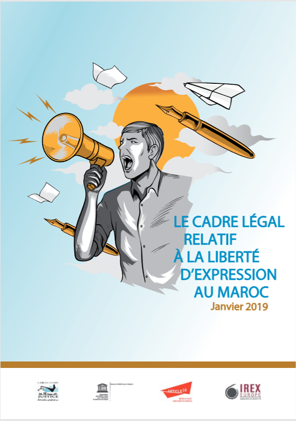 Mon rapport sur le cadre légal applicable à la  #LibertédExpression  au Maroc avec @IREXEurope , <a href="/Article19MENA/">ARTICLE19 MENA</a>, Adala pour une justice équitable et UNESCO Rabat. bit.ly/2KSDY21