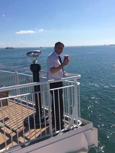 cradleysaddler's tweet photo. Feel like the capt of the ship!!! #IOW here I come to see RHA members @RHANews @RWUK01 https://t.co/FTQy4ag3mm