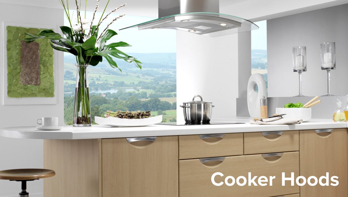 Function meets design with our selection of cooker hoods. Eliminate odours and remove moisture caused during cooking by installing an extractor fan in your #kitchen. We’ve got stylish cooker hoods that can be a design feature in your kitchen: bit.ly/2J85k0Q
#cookerhoods
