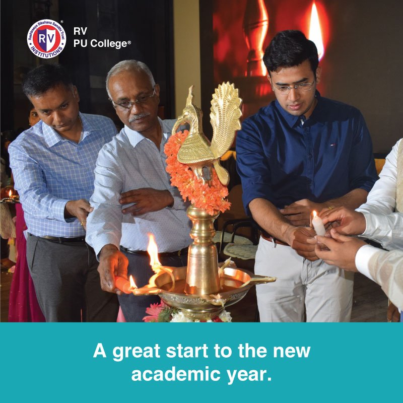 RVInstitutions's tweet photo. Our new batch of students were welcomed by Mr. Tejasvi Surya, Member of Parliament. He lit the inaugural lamp along with Mr. A.V.S Murthy, Hon. Sec. and Mr. D.P Nagaraj, Hon. Jt. Sec. RSST. Celebrations marked the day.
#RVInstitutions #RVPU #LifeAtRV #StudentLife #Inauguration https://t.co/PEz0sbRx4s