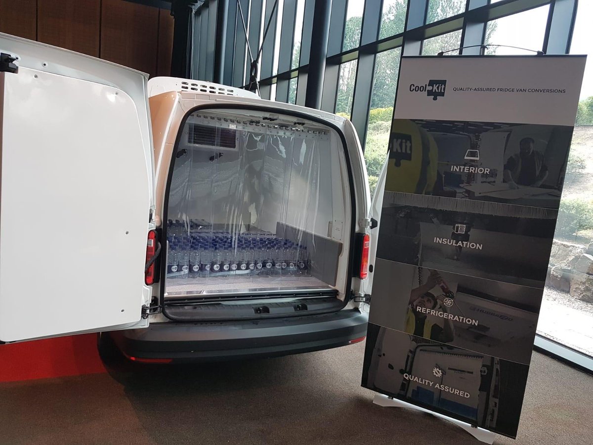 CoolKitLtd's tweet photo. Today #TeamCoolKit are at the @Volkswagen_CV Fleet and Converter Forum 2019 welcoming VW Dealers from across the country to showcase the range of VW Refrigerated Conversions #refrigeratedvans #volkswagen #recognisedconverter https://t.co/i98T41AHSg