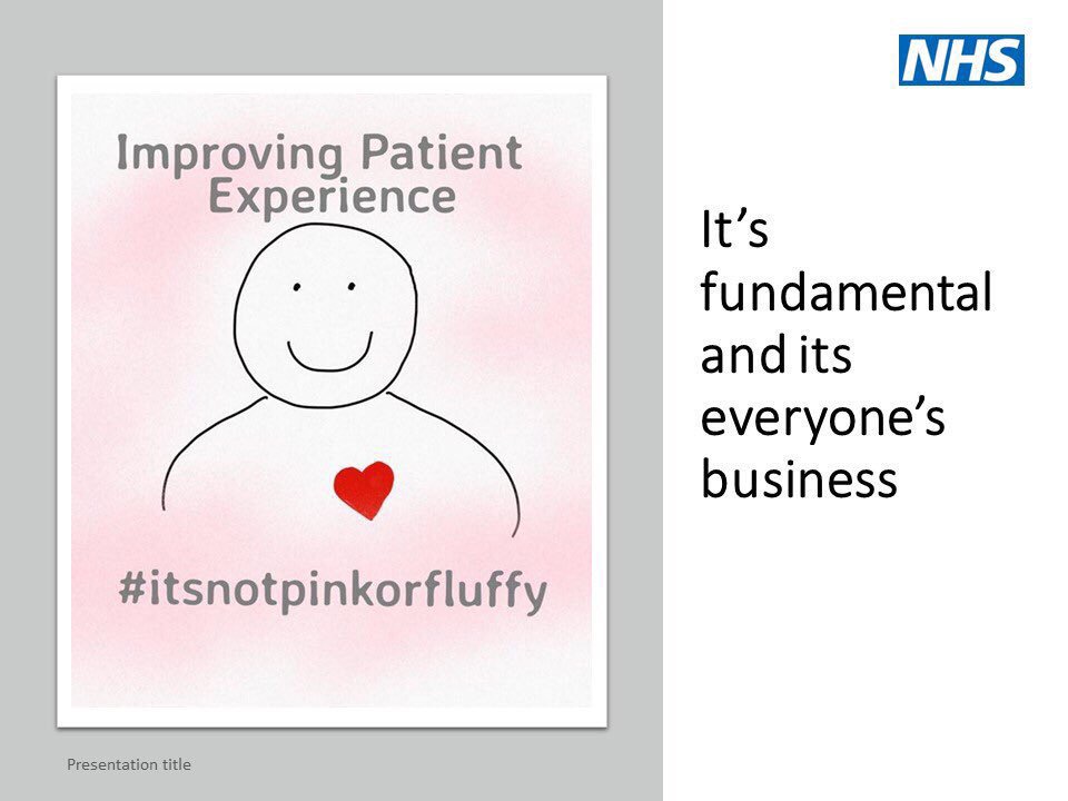 Heads of Patient Experience its #CoProWeek a great opportunity to share your work with staff and patients working together to co produce services strategies and approaches #itsnotpinkorfluffy its fundamental thats why we always #ImproveWithPatients let everyone know abt your work