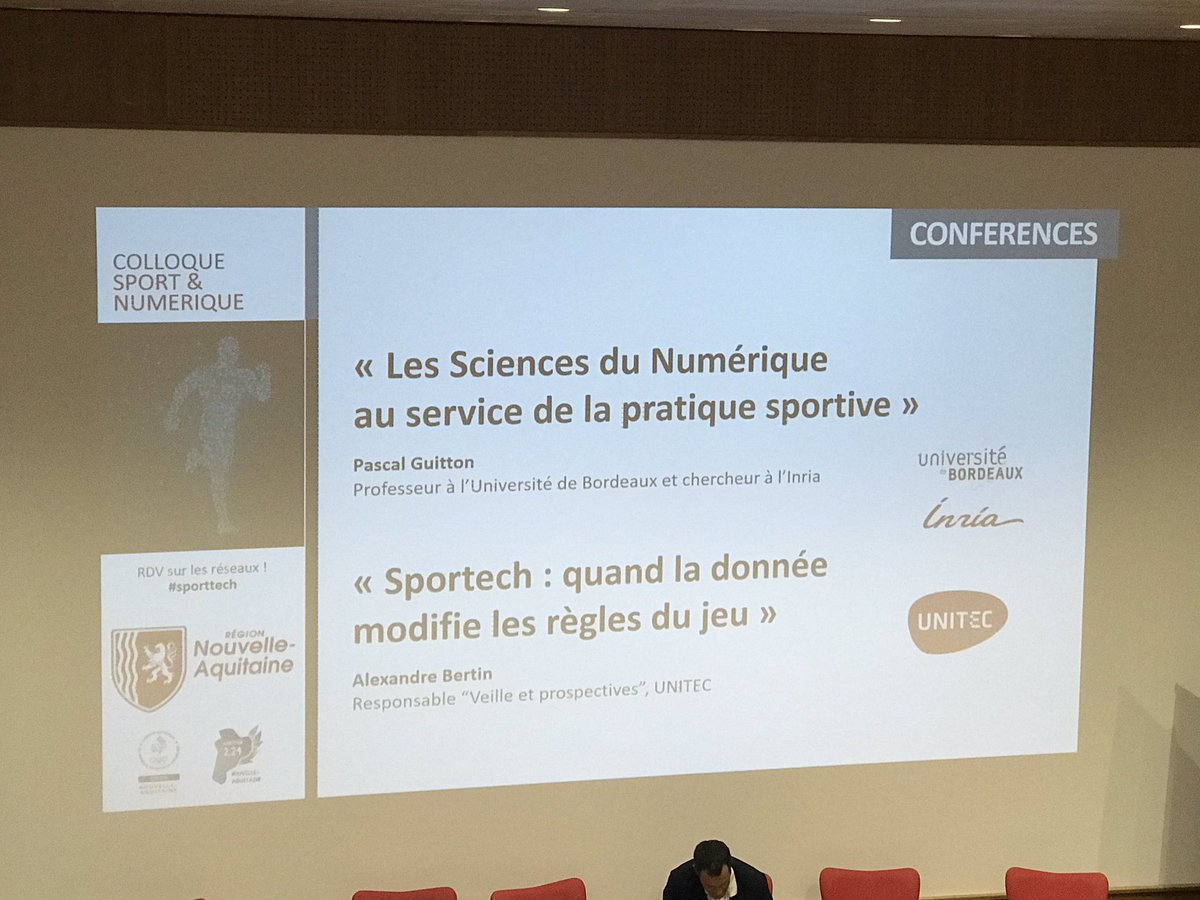 💪 Colloque Sport et Numérique 🤺🤾‍♀️⚽️🏋️‍♀️🚴‍♂️🏊‍♂️ qui fait se rencontrer 2 écosystèmes qui ont tant à créer ensemble !

👉 Appel à Manifestation d’intérêt Sport Tech
👉 ouverture d’un incubateur Sport Tech dès septembre 2019
#sportechNA #JO2024 #NAqui #FrenchTech #startups